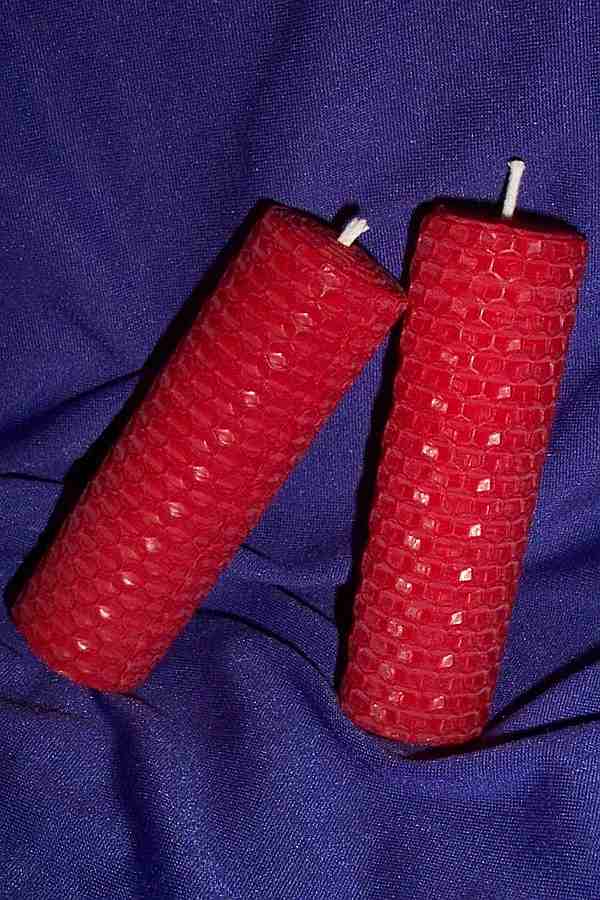 BEESWAX SPELL CANDLES - LARGE - PAIRS