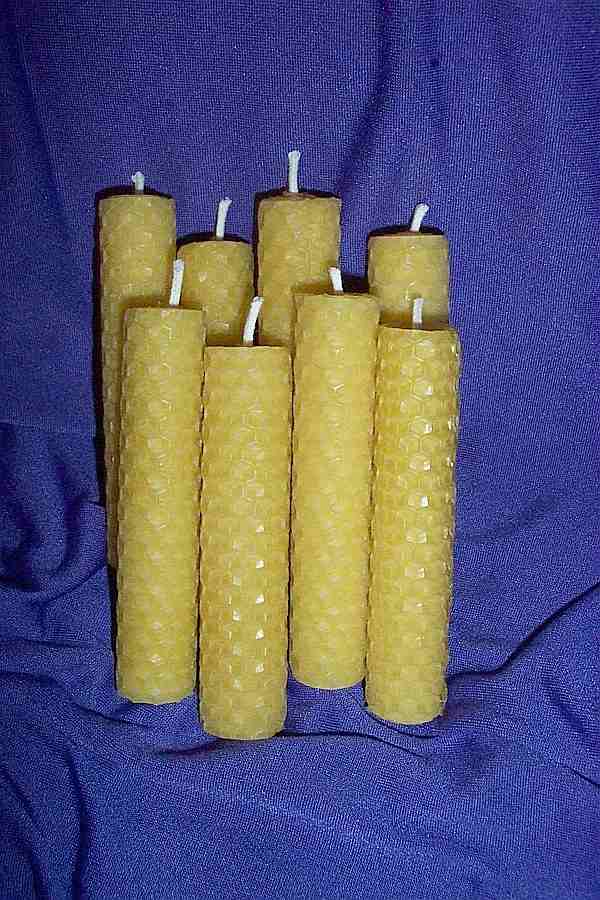 BEESWAX NATURAL (ROLLED) CANDLES