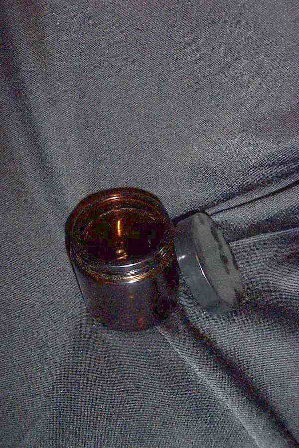 30 ML AMBER GLASS JAR WITH LID